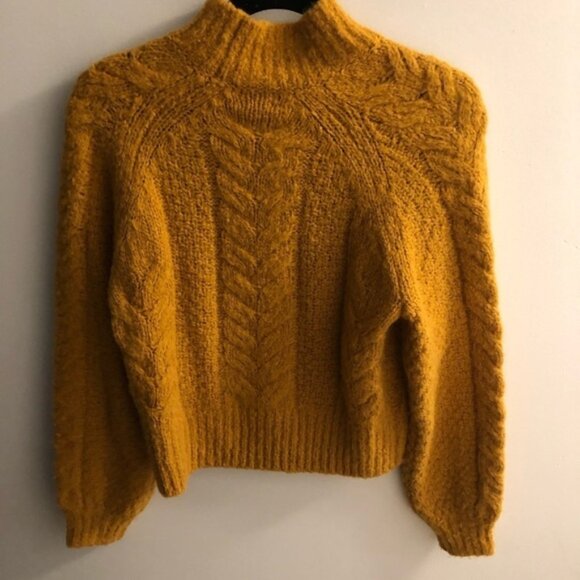 AritziaSundayBestMellyKnitSweaterGoldenYellowSSmall - Picture 7 of 10